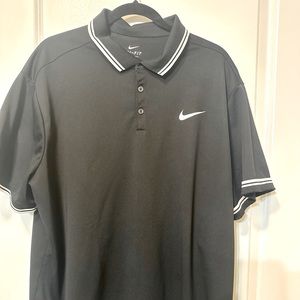 Men’s  XXL, black, dry, fit golf shirt